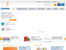 Tablet Screenshot of cooperativapropulsar.com